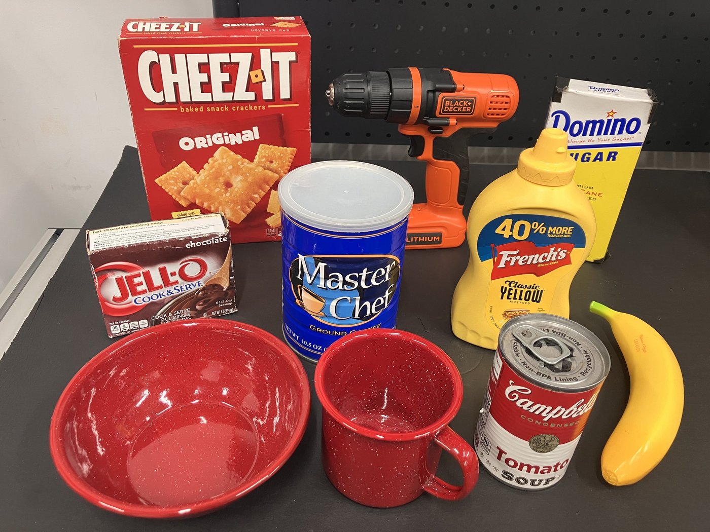 The ten YCB objects used in the grasping trials